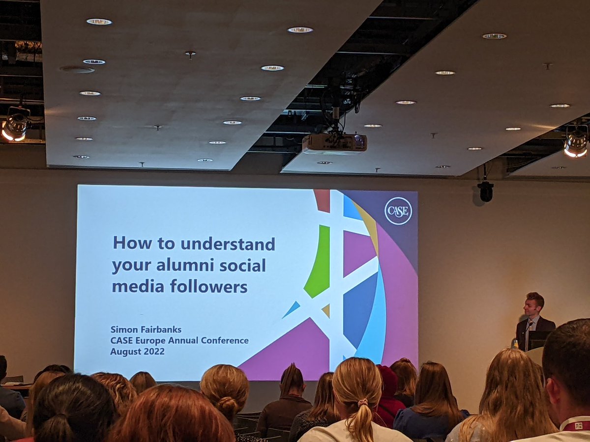 DrHilaryYoung's tweet photo. Wrapping up @CASE_Europe with @sfairbanksHE talking about how to understand your alumni social media followers. #CEAC2022 https://t.co/5jtddHvp52