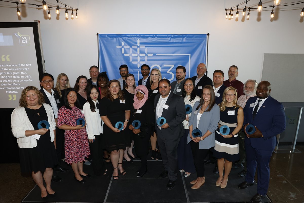 MirroParkview's tweet photo. Jessica Pater, Senior Research Scientist and Manager of the Health Services and Informatics Research Lab, received the #23pair Award from @BioCrossroads last week. Congratulations Jessica! Learn more about the 23 Pair Award here: https://t.co/zUcJXDUXfI https://t.co/KVDzxU5QWe