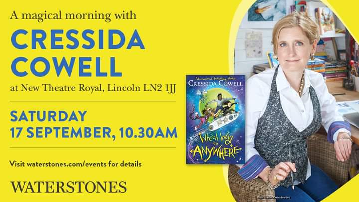 DebzHolland's tweet image. Got my tickets and book pre-ordered. I hope I don't start fangirling on the day or else a mortified 10yr old daughter. Must tell all pupils too! 
#exBookseller #schoolibrarian #WizardsOfOnce #howtotrainyourdragon #WhichWaytoNowhere @CressidaCowell @HachetteKids @WaterstonesLinc
