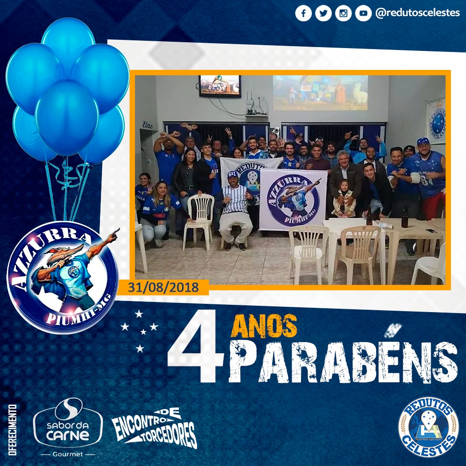 RedutosCelestes's tweet photo. Hoje o @RedutoAzzurra completa 4 anos. Parabéns e muito obrigado por representar o Cruzeiro em Piumhi/MG🎂🎊🎉 🔵⚪🦊

#RedutosCelestes #Cruzeiro 
#RedutoAzzurra4Anos #Piumhi #MinasGerais https://t.co/4rNvL76Qsp