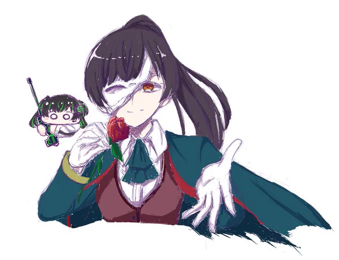 冬優子絵チャより、オペラ座の冬優子といつものミニマムな冬優子でした。楽しかったです。 