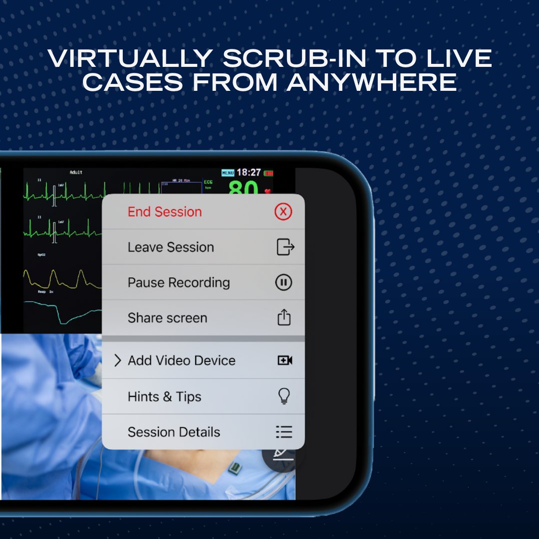 Proximie's tweet photo. Proximie's mobile app includes two-way audio and video and the ability to edit live sessions. 

To find out more about Proximie's latest product features, click on the link below.   

#MobileApp #ProductDesign #DigitalHealthTechnology