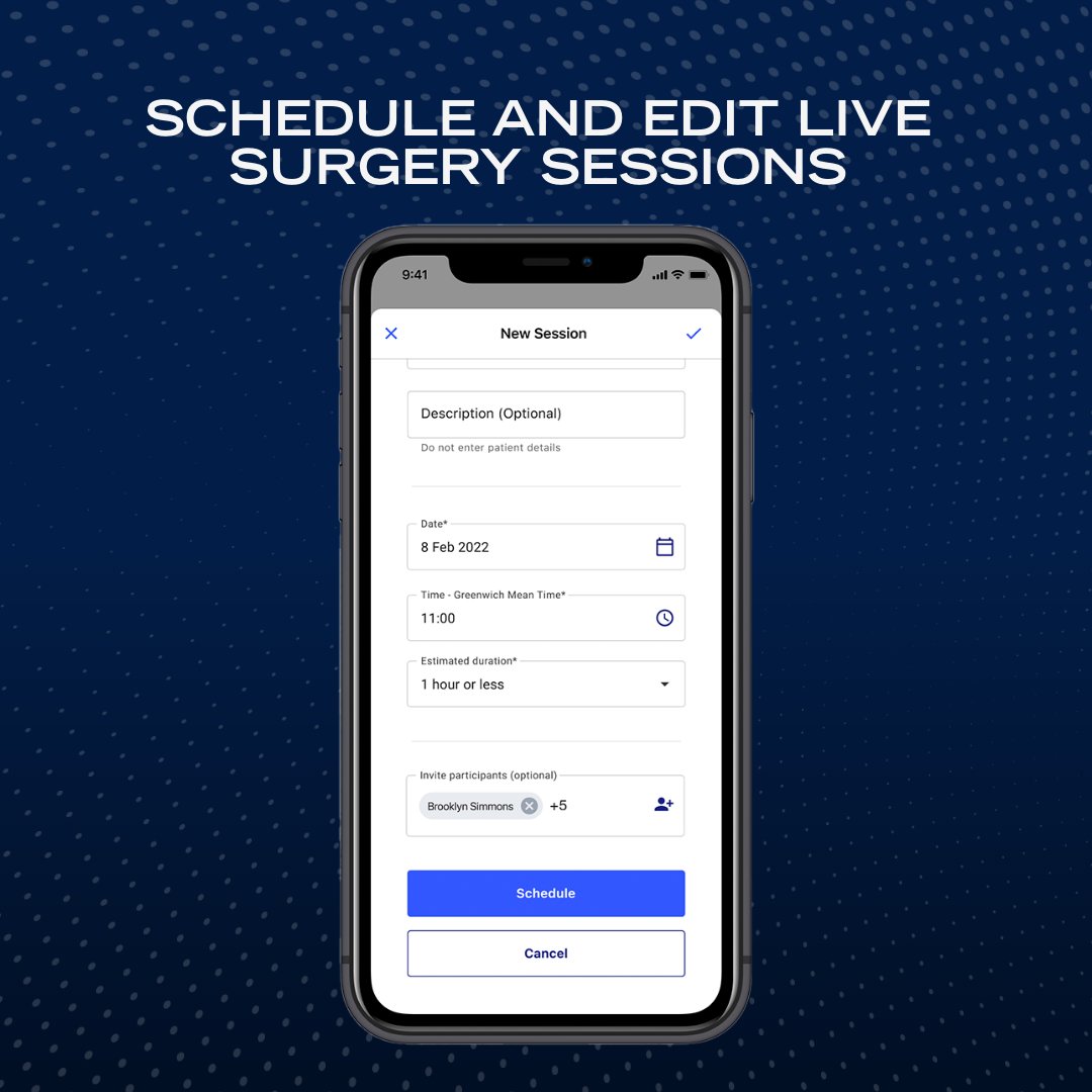 Proximie's tweet photo. Proximie's mobile app includes two-way audio and video and the ability to edit live sessions. 

To find out more about Proximie's latest product features, click on the link below.   

#MobileApp #ProductDesign #DigitalHealthTechnology