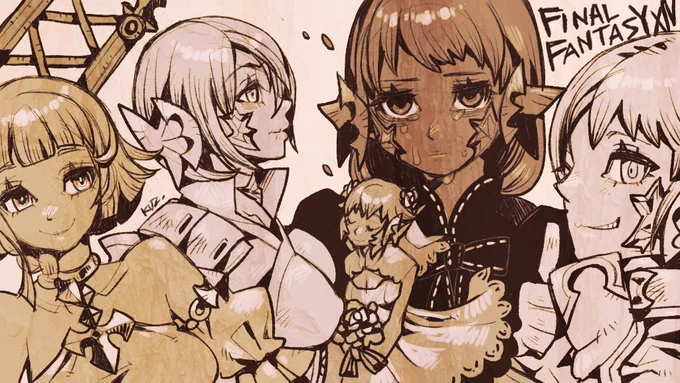 #今月描いた絵を晒そう FF14とメイドインアビス 
