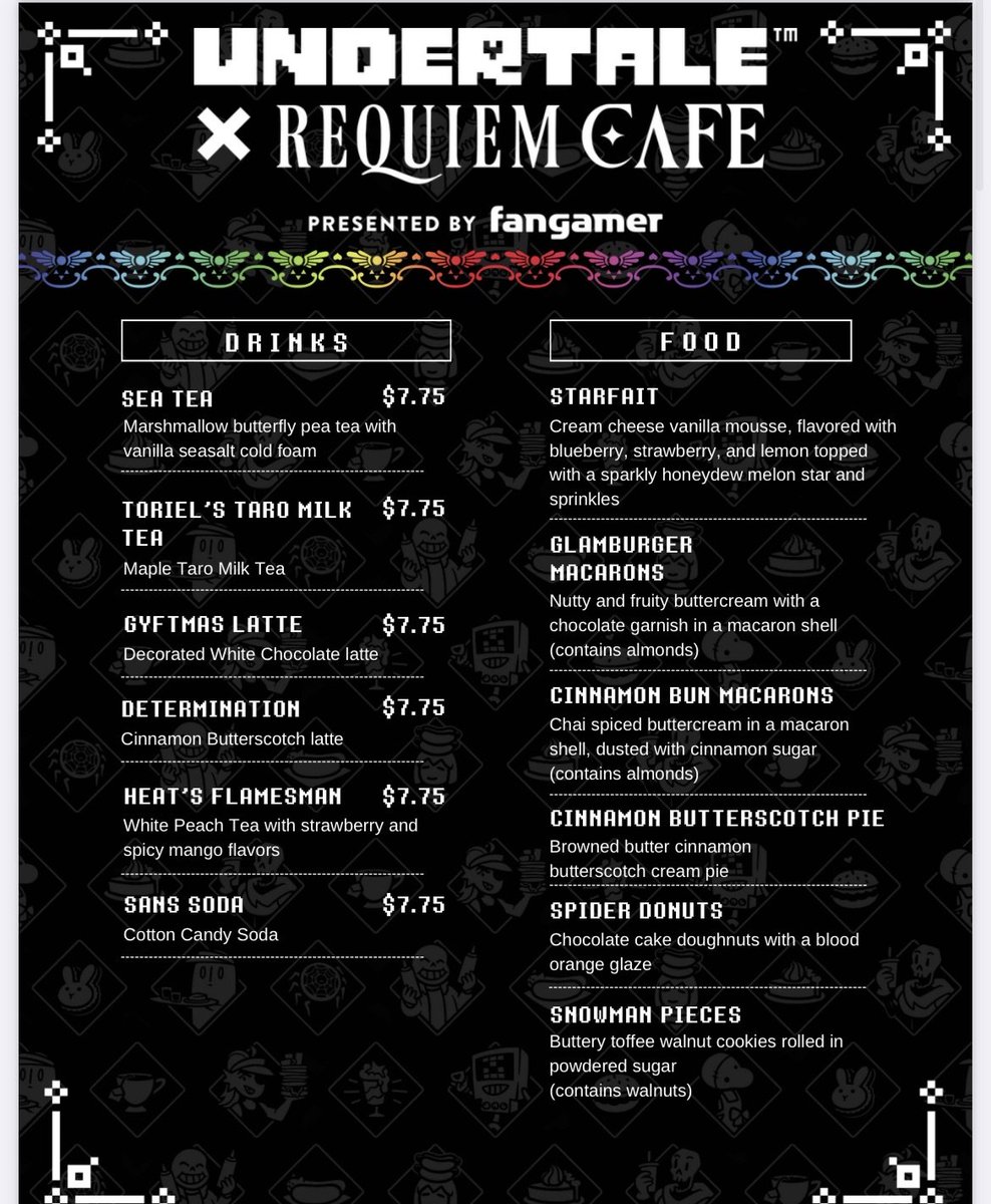 wandydoodles's tweet photo. GUYS THERE'S AN UNDERTALE CAFE IN CALIFORNIA HOLY SHIT https://t.co/fvX9oTJFGa