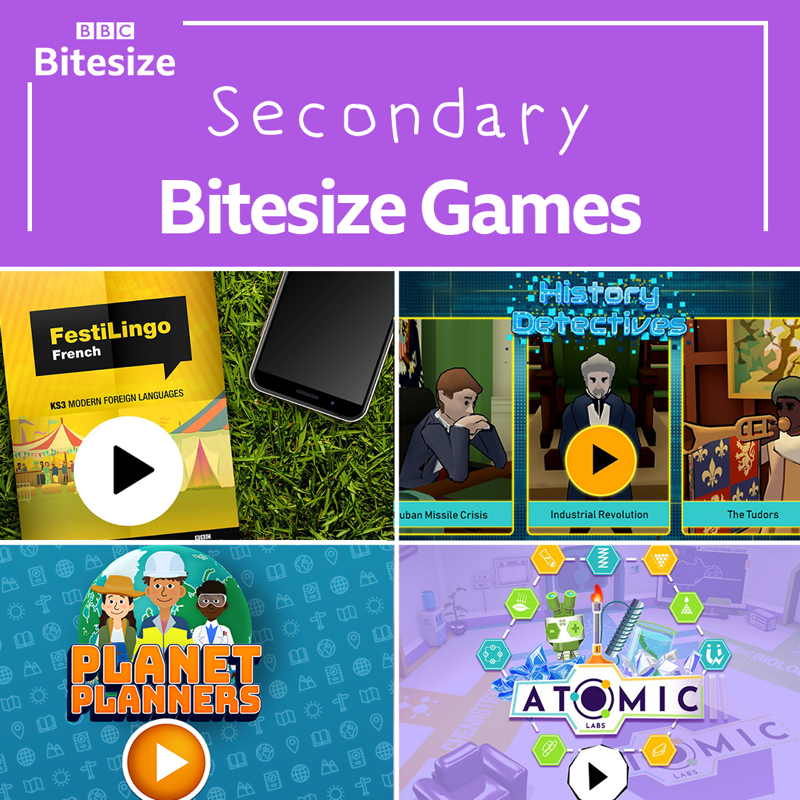 BBC_Teach's tweet photo. Looking for some educational games for your class this term? @bbcbitesize has plenty for Early Years, Primary and Secondary.