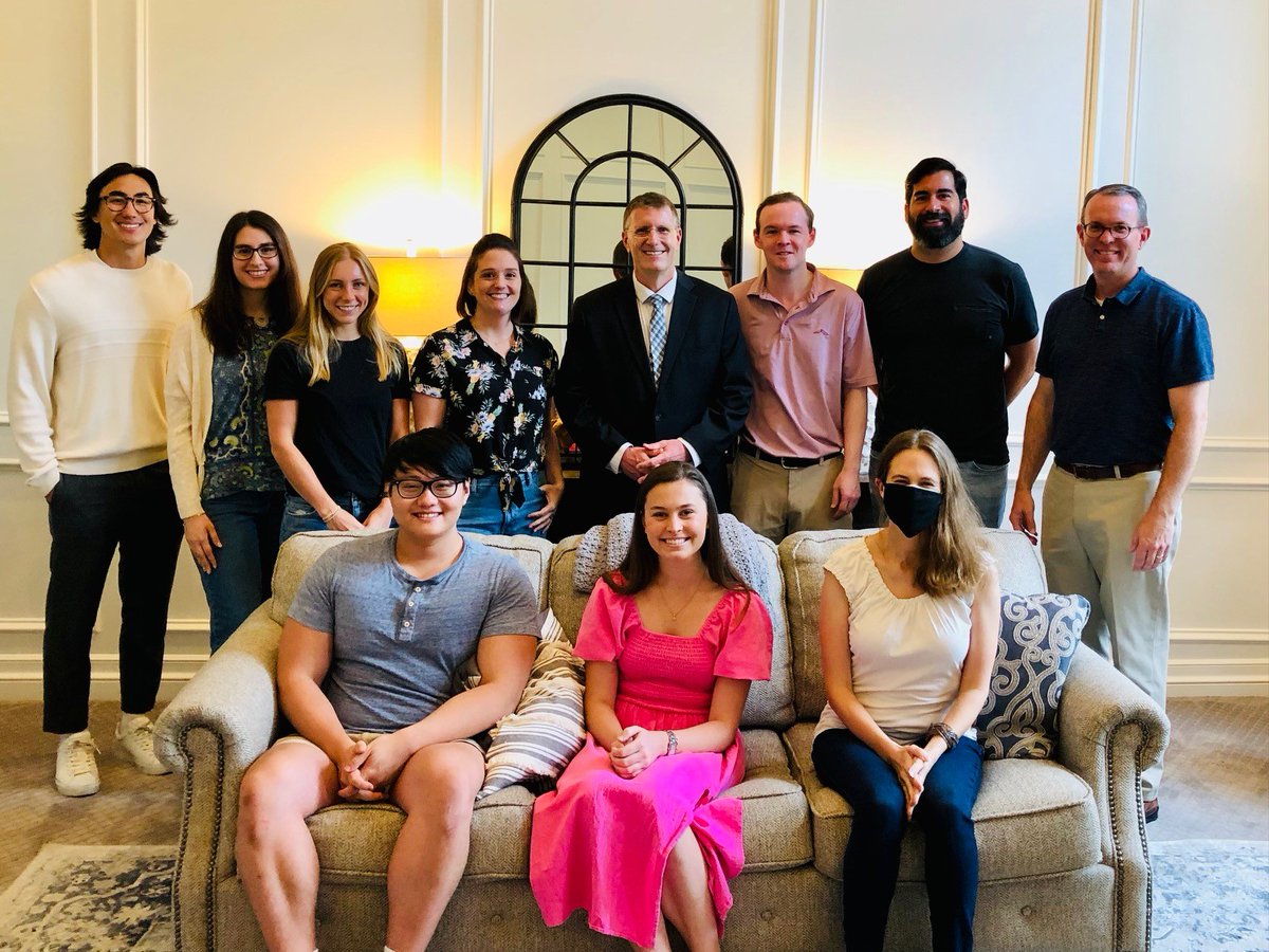 Kicking off the 2022-2023 academic year with a welcome dinner for our #TsaiScholars, co-directors and new dean of <a href="/SMULawSchool/">SMU Dedman School of Law</a>  <a href="/JasonPNance/">Jason P. Nance</a>  at the home of <a href="/davidotaylor/">David O. Taylor</a> with @nathancortez &amp; <a href="/MeghanJRyan/">Meghan J. Ryan</a>!