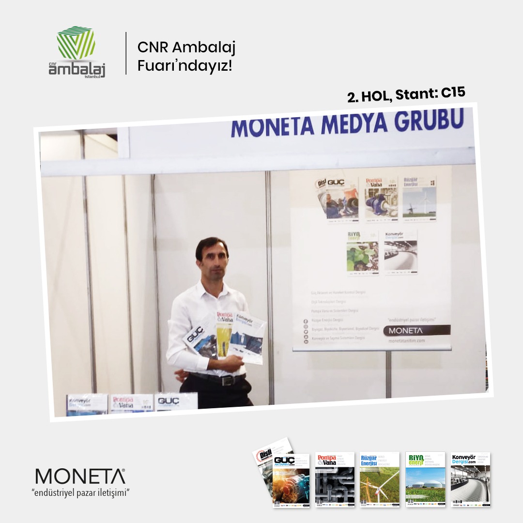 CNR Ambalaj Fuarındayız.
Tüm ziyaretçilerimizi 2.Hol C15 Nolu standımıza bekliyoruz.

#cnrfoodistanbul #cnrholding #cnrambalajfuari #monetatanitim #gucktarim #pompavanasistemleridergisi #konveyordergisi #paketleme #gıdaişleme