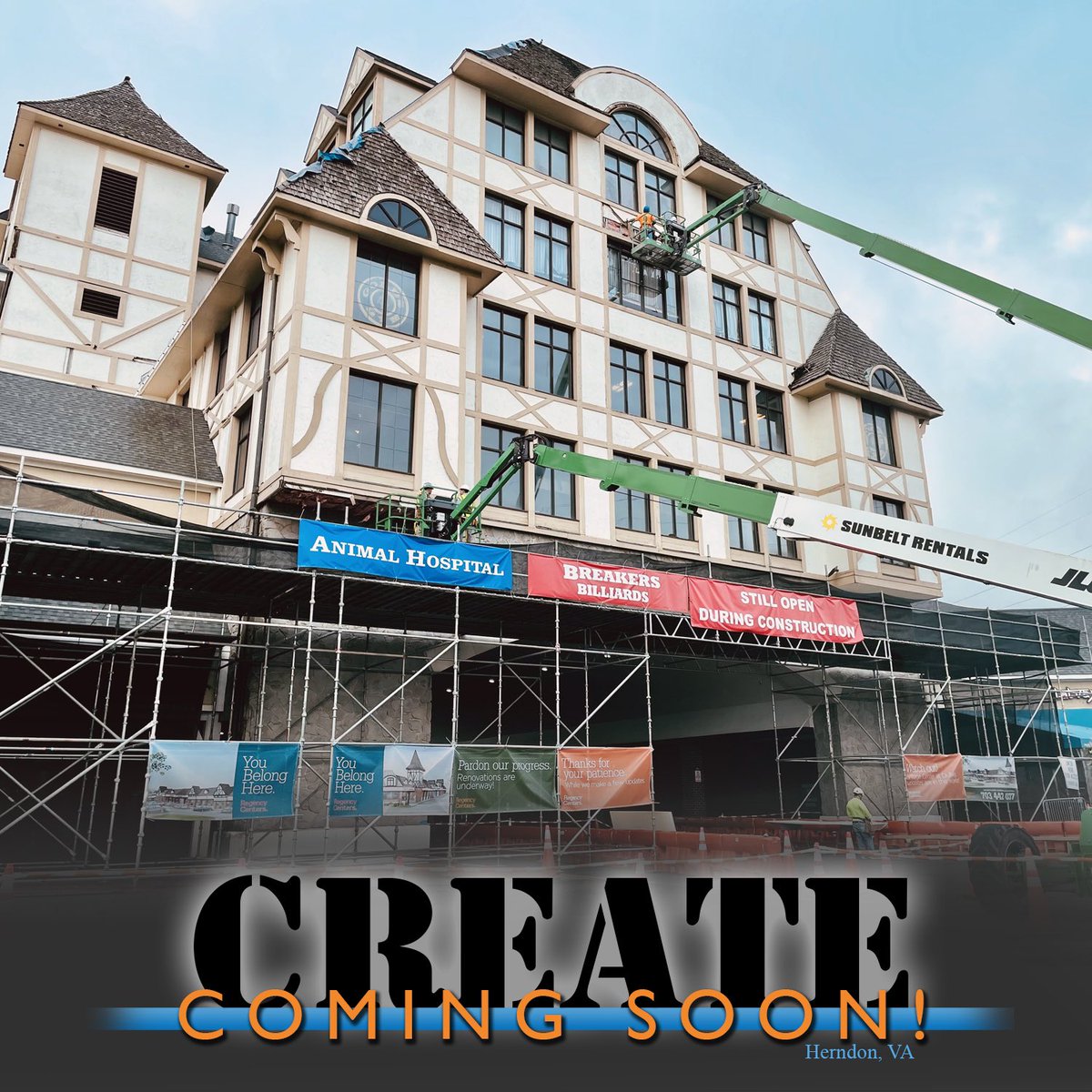 CREATEWORLDWIDE's tweet photo. #CREATE #comingsoon #inconstruction #tudor #classic #renovation #reinventyourself #iconic #paint #roof #facade #lighting #mixedusedevelopment https://t.co/CxRcKMrL7d