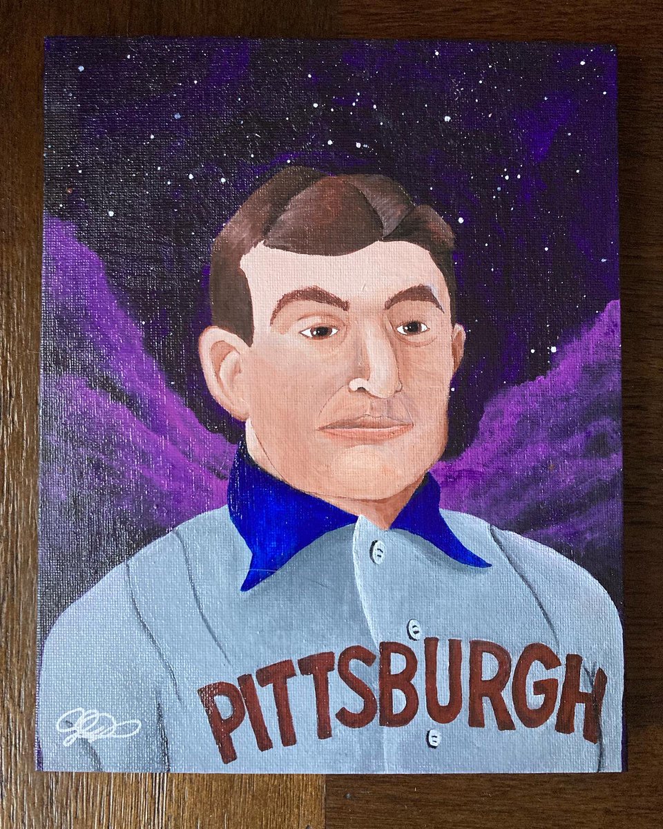 JCPCards's tweet photo. Honus
JCP 1/1
Acrylic on 8x10 Canvas Board
⚾️ 
#JCPCards #Painting #Art #LFG #MLB #HoF #Legends https://t.co/9aCJWLdc4u