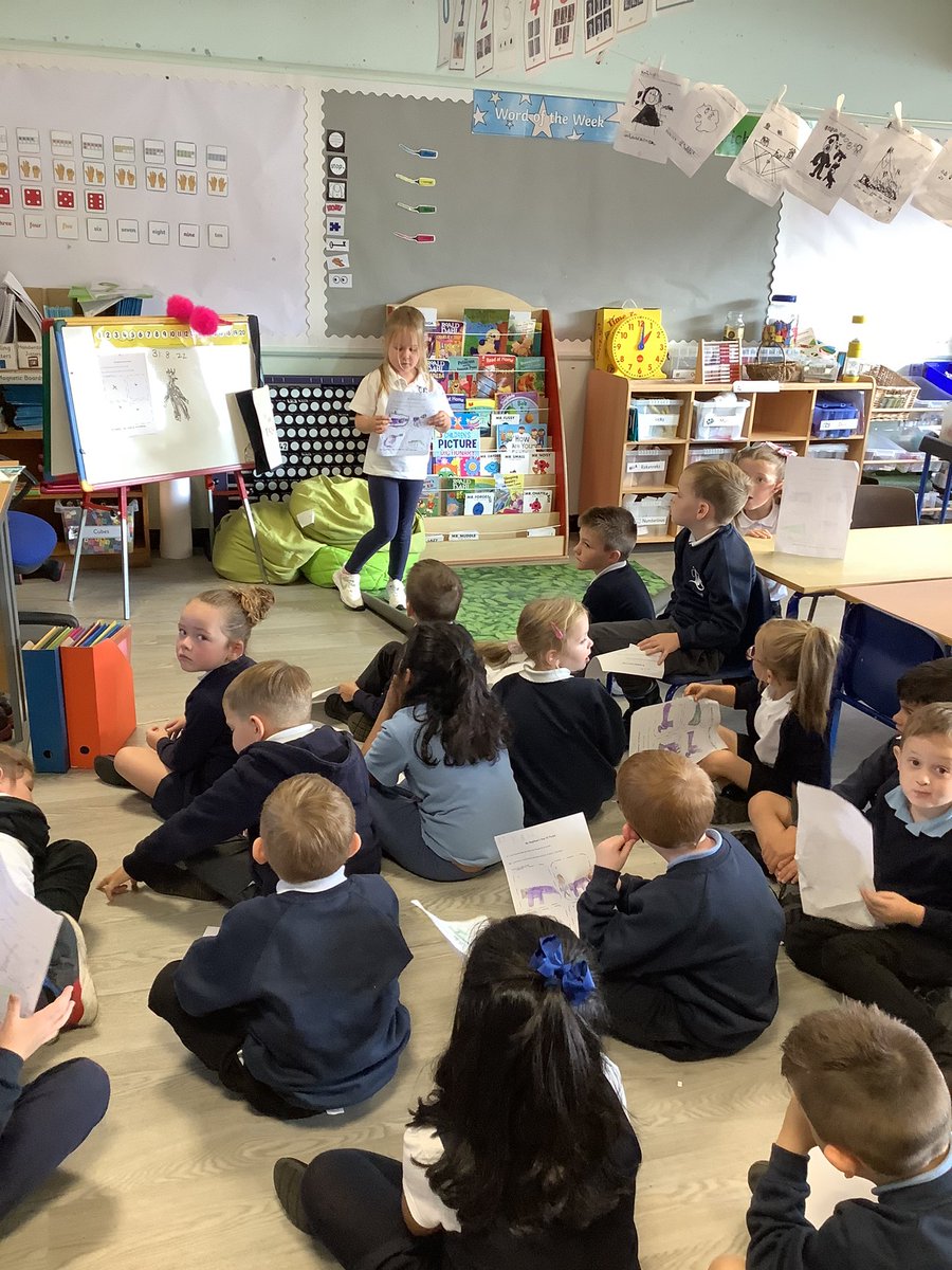 LauriestonP1A's tweet photo. We learned what the reading skill visualisation was through the poem, ‘My neighbours dog is purple’. We also developed our presenting skills! https://t.co/BB63zp309N