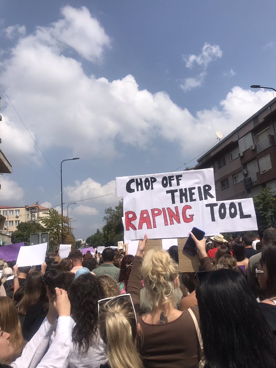 GresaStatovci's tweet photo. Today, my country protested against child sexual abuse. And the message is clear. https://t.co/JqxIGdrDsc