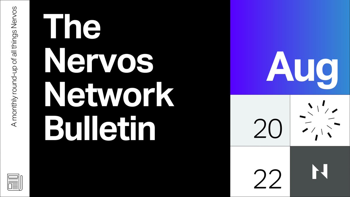 The #Nervos August 2022 Bulletin has arrived!📰

Stay updated with what’s happening at Nervos, from Korea #blockchain week to the successful integration between <a href="/Covalent_HQ/">Covalent</a> and Nervos and more!🔥✨

Check it all out here 👉 nervos.org/blog/the-nervo…