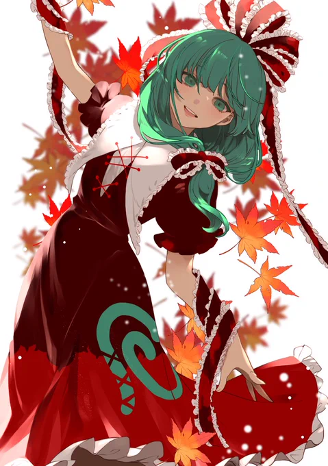 本日発売の「東方Project 幻想郷の塗り絵」に早苗と雛のイラストを寄稿させていただきました 楽しく色塗りしてもらえればと!  