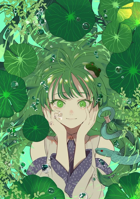 本日発売の「東方Project 幻想郷の塗り絵」に早苗と雛のイラストを寄稿させていただきました 楽しく色塗りしてもらえればと!  