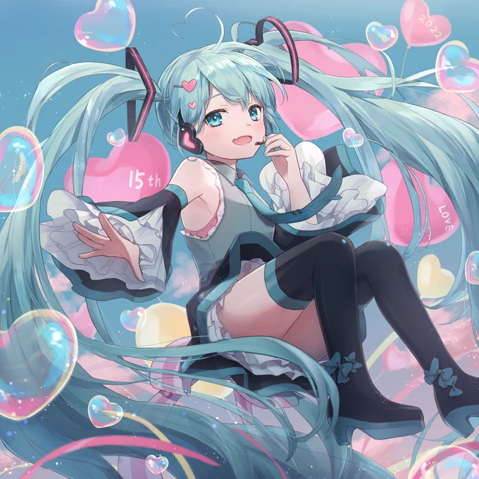 ミクさん15周年おめでとう!!#初音ミク誕生祭2022 #初音ミク生誕祭2022 