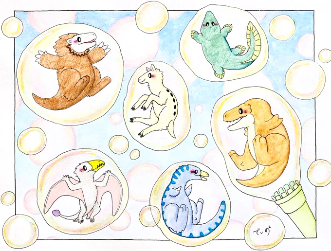 #今月描いた絵を晒そうアナログとデジタル 