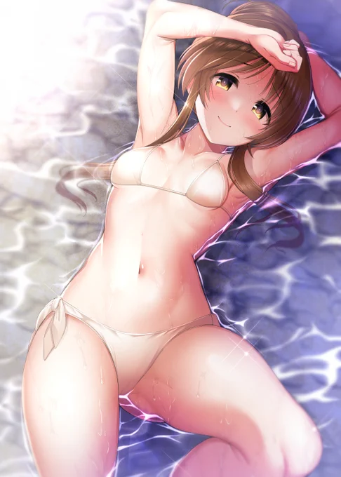 #今月描いた絵を晒そう 水着もっと描きたい 