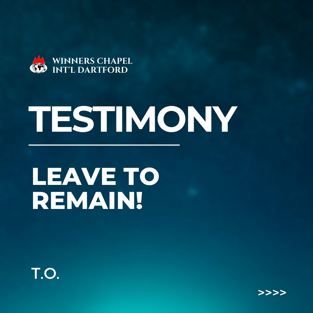 winnersdartford's tweet photo. Testimony Time
Leave-to - Remain sorted
#winnerschapel #winnersdartford #testimonytime #sorted
#ukpapers #immigrationcase #immigrationtestimony https://t.co/AIYACr7yby