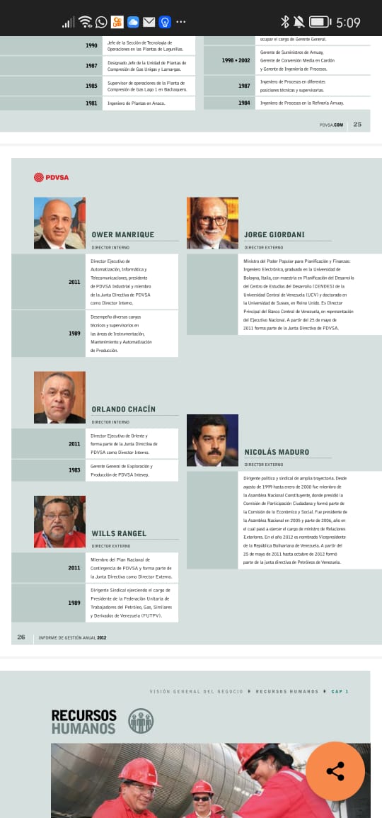 ¿Sabía usted que <a href="/NicolasMaduro/">Nicolás Maduro</a>, Jorge Giordani, Willis Rangel y Asdrúbal Chávez, entre otros, también formaban parte de la junta directiva de <a href="/PDVSA/">PDVSA</a> cuando ocurrió el desfalco del que <a href="/TareckPSUV/">Tareck El Aissami</a> acusa a su compañero <a href="/RRamirezVE/">Rafael Ramírez</a>?