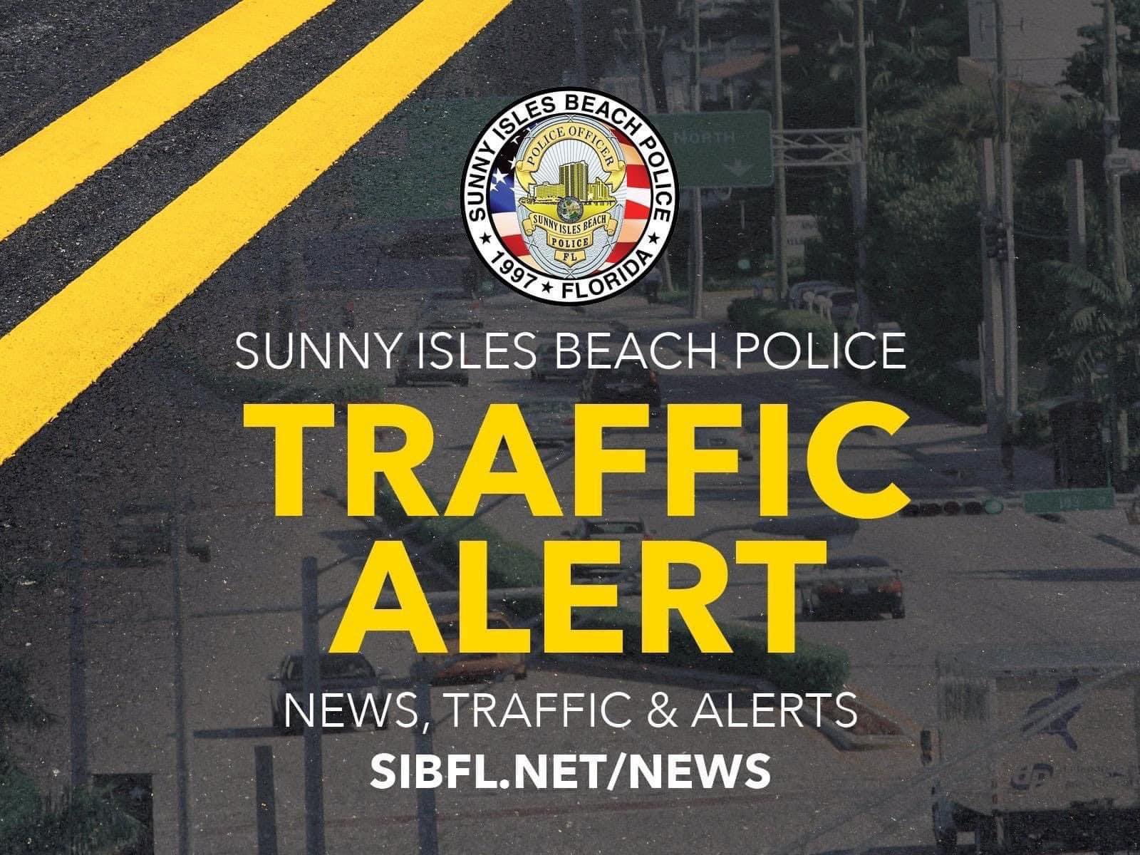 Sunny Isles Beach PD on Twitter "TRAFFIC ALERT Two southbound lanes