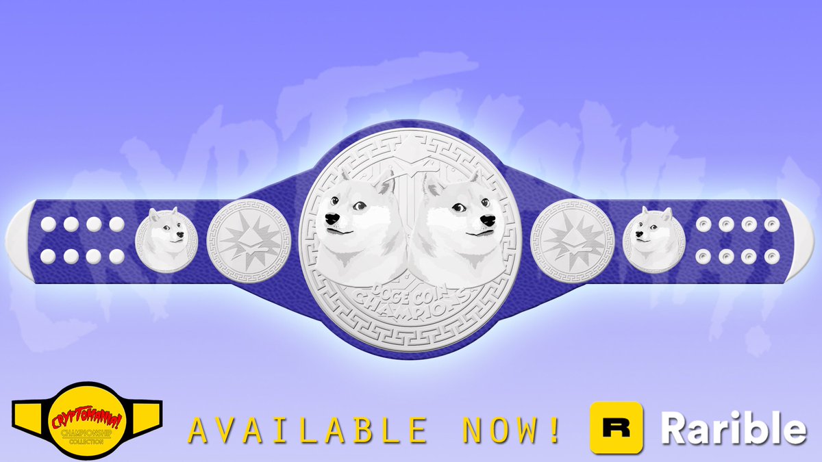 cryptomanianft's tweet photo. Hey #dogecoin friends! Check out these awesome @dogecoin inspired Tag Team Championship #NFTs

A pair of matching belts make them a tag team. Different backgrounds make them unique 1 of 1s

Be the DogeCoin Champions!

#NFT #NFTdrop #doge #dogearmy #WWE

https://t.co/4i2gq6Xasr https://t.co/fE4Nm0K6f0