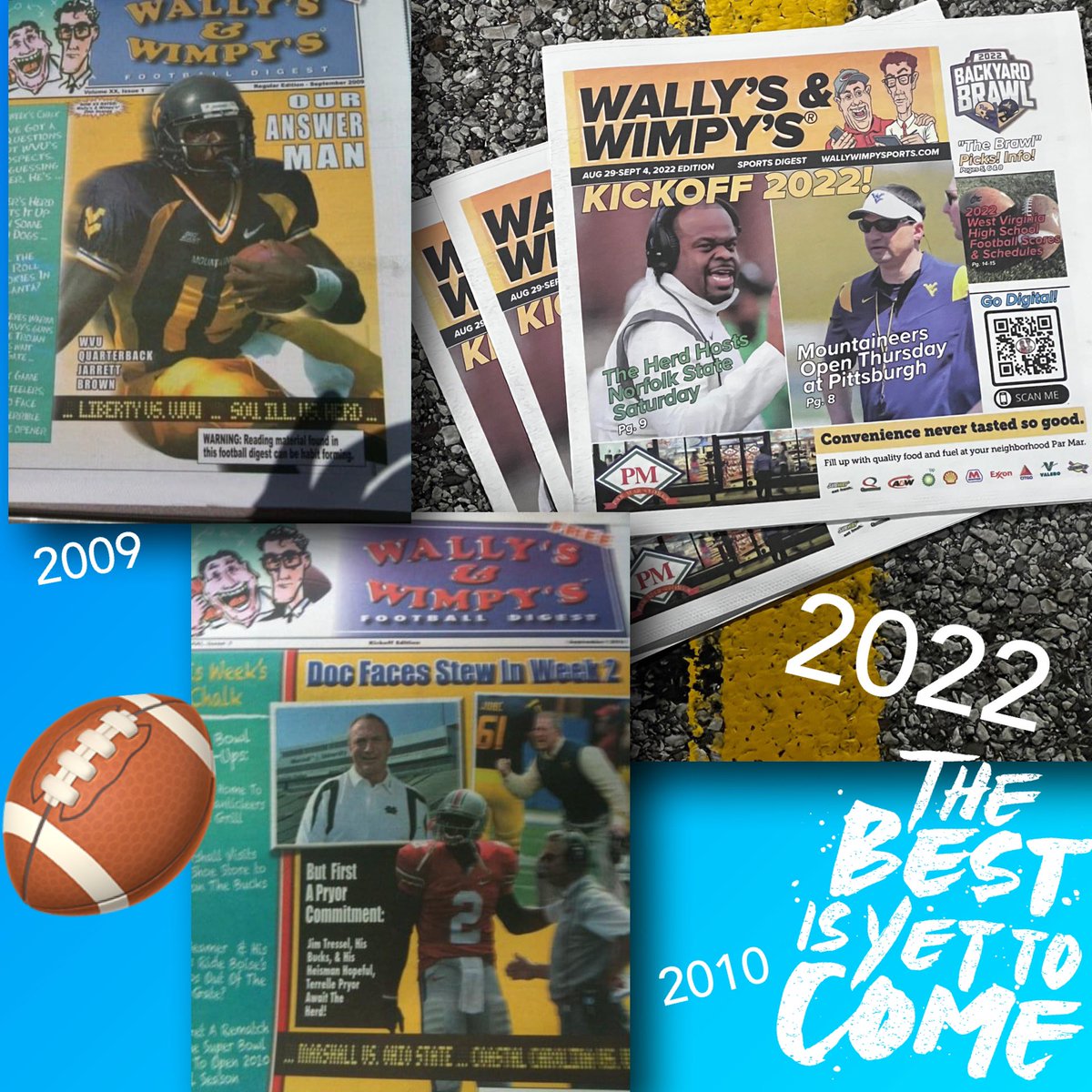 wwsportswv's tweet photo. WE LOVE FOOTBALL SEASON! And we appreciate all the loyal Wallyโs & Wimpyโs fans down through the years! THE BEST IS YET TO COME! #supportlocal #WVmade https://t.co/aNEqBHW5RY