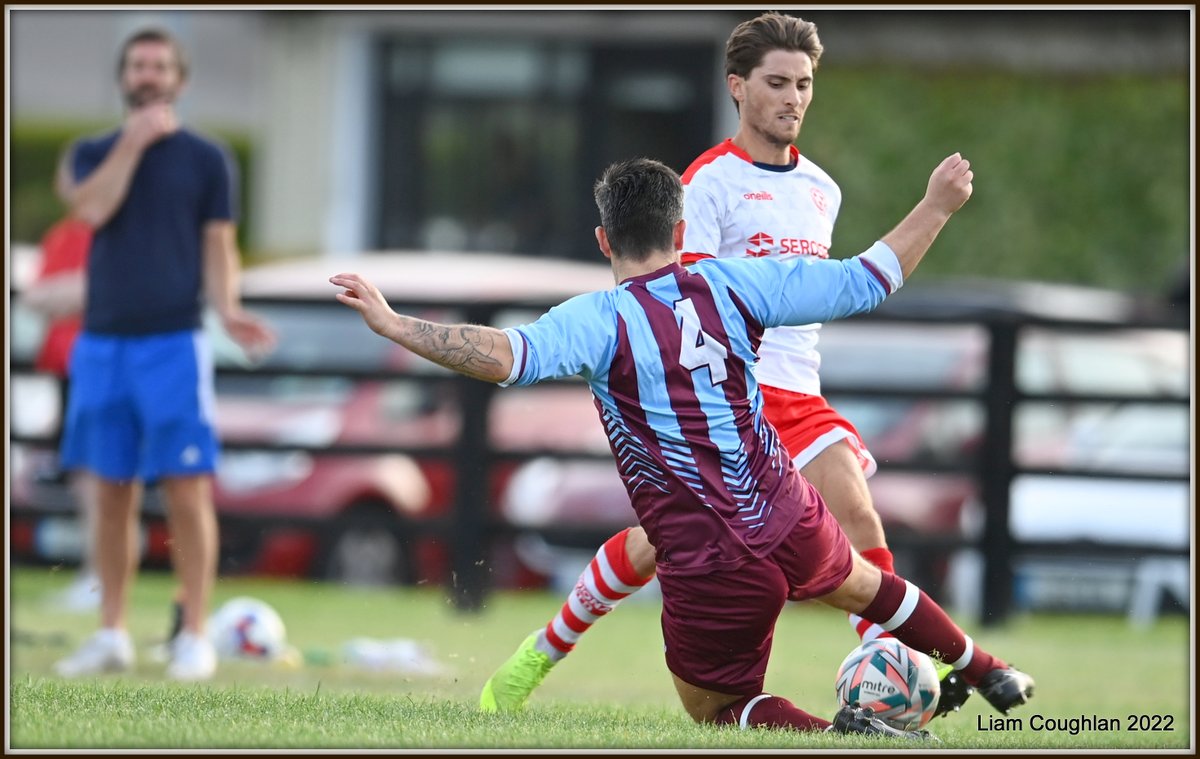 Liam09C's tweet photo. A disappointing away result for @RegionalUtdFC junior B's as a three goal in three minute episode from @Caherdavin1 was difficult to rectify. This last ditch tackle failed to prevent @coughlans55 from scoring just before the break. Final score 3-1. #Limerick #Juniorfootball #LDMC https://t.co/ADNkHc1p3i