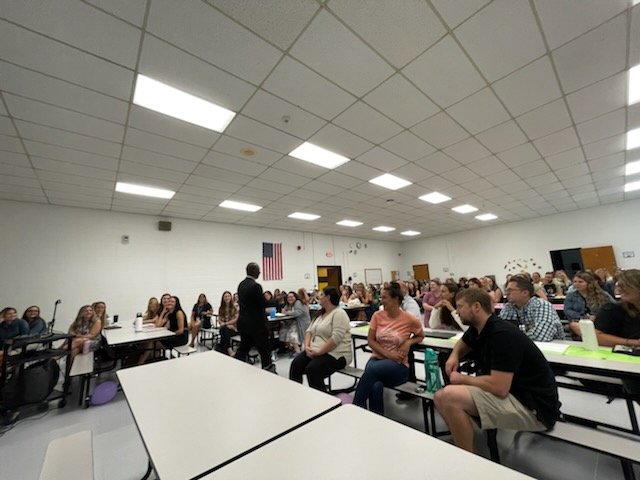 My last week's keynotes in NJ and PA  were inspiring. Lots of tears and laughter, but in the end educators were reminded that the mission is bigger than the struggle. Going back to NJ today for two more keynotes. Thank you GOMO Ed Services for the opportunity.
