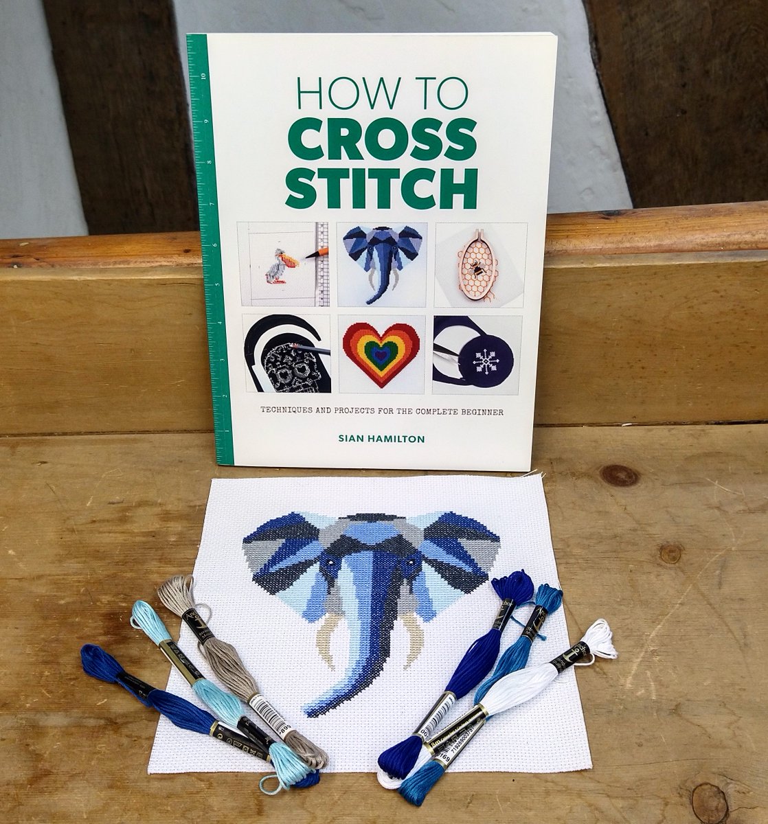 GMC_D's tweet photo. The lovely team at Duttons for Buttons sent us these photos of a project from the bestselling #HowtoCrossStitch by Sian Hamilton from @GMCbooks
Another excellent #needlecraftbook display care of cross stitch expert Chris at #DuttonsforButtons. #craftshop https://t.co/NmzsewRvM5