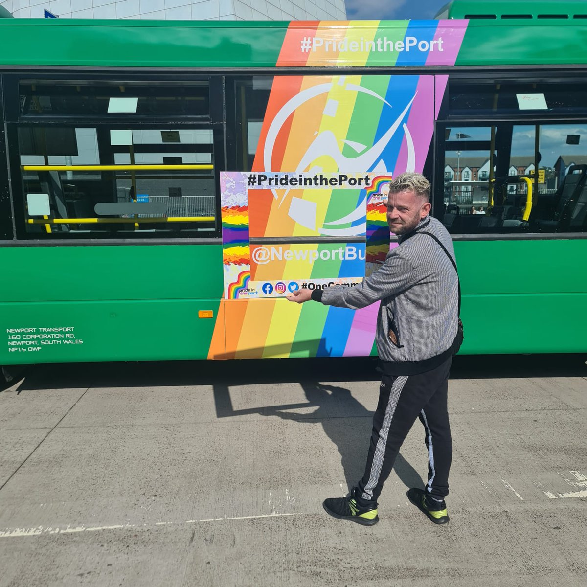 PrideinthePort's tweet photo. Are you joining us this Saturday? Leave your cars at home, it's easier, environmentally friendly cheaper 😜
Our good friends at @NewportBus is offering free travel across their network as part of #TravelwithPride
Take the bus 🚌
Pic taken under inspectors supervision https://t.co/nUyFZ7ycKK