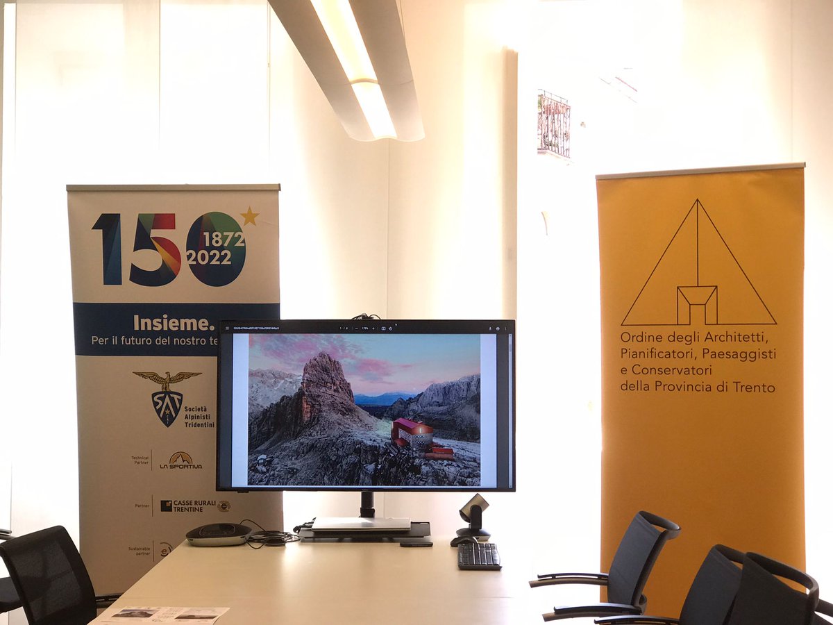 Presentato ieri in conferenza stampa il progetto vincitore del concorso per la ristrutturazione del #rigugio Pedrotti, promosso dalla SAT con gli ordini degli Ingegneri e degli Architetti del #Trentino.