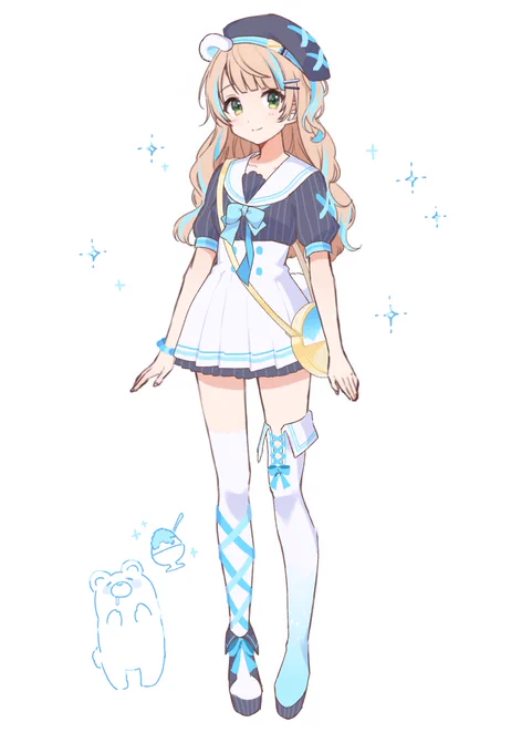 しろくまマリンルック#しぐれういサマー 