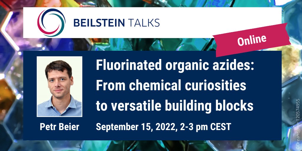 Beilstein-Institut @beilstein-institut.bsky.social (@beilsteininst) on Twitter photo Coming up: "Fluorinated organic azides: From chemical curiosities to versatile building blocks" - Online Beilstein Talk with Petr Beier <a href="/BeierPetr/">Petr Beier</a> <a href="/BeierGroup/">Beier group</a>
📆September 15 at 2–3 pm CEST
Register now for🆓! beilstein-institut.de/en/talks/organ…
#fluorine #azide #heterocycle #cycloaddition Coming up: "Fluorinated organic azides: From chemical curiosities to versatile building blocks" - Online Beilstein Talk with Petr Beier <a href="/BeierPetr/">Petr Beier</a> <a href="/BeierGroup/">Beier group</a>
📆September 15 at 2–3 pm CEST
Register now for🆓! beilstein-institut.de/en/talks/organ…
#fluorine #azide #heterocycle #cycloaddition