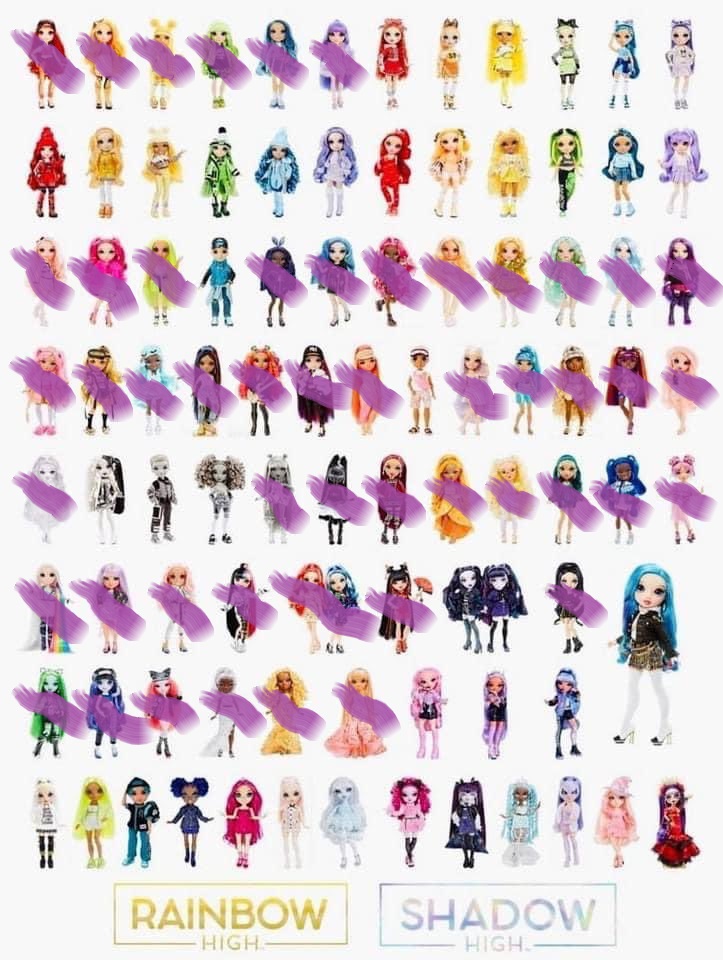 Here's mine so far, and I want the K-pop girls as well. I only meant to get a couple of these.. but... oh well, that idea didn't last long 😂 #NoRegrets #RainbowHigh #ShadowHigh #DollCollector #Dolls #dolltwt