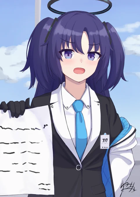 ウマ時々ブルアカ#今月描いた絵を晒そう 