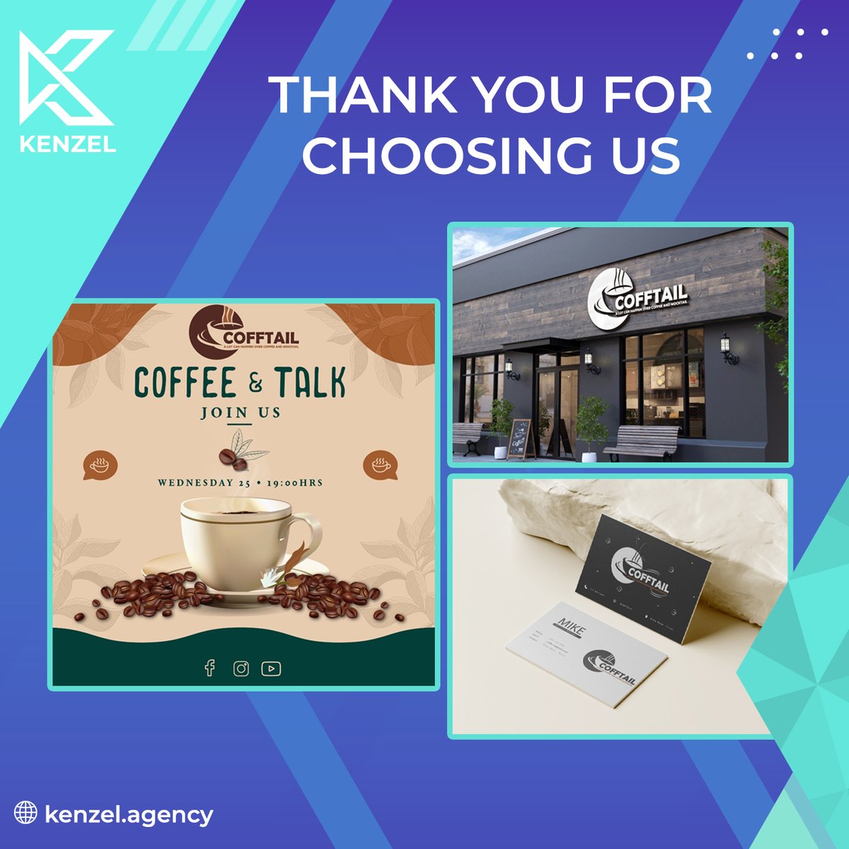 kenzel_Agency's tweet photo. We are proud to design the logo and visual identity for ,Cofftail coffee shop
https://t.co/bPKvkGVk86
#graphicdesign #visualidentity https://t.co/43ooZjlat2