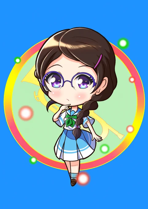 続けてきた"今週のぷちキャラ"もついに止まってしまいました(>_<)#今月描いた絵を晒そう #今週のぷちキャラ 