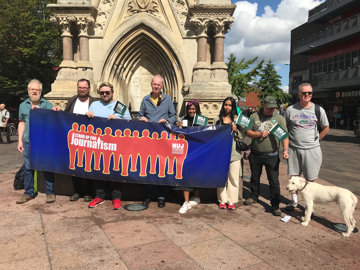 NottinghamNuj's tweet photo. Support for the #NUJReachstrike from colleagues at the Leicester Mercury @NUJofficial https://t.co/poobuv7Ww2