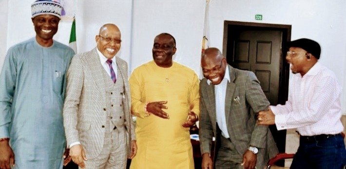 The former Acting Registrar/CEO, MLSCN,
 Dr  Obong Sunday Nkereuwem Etukudo paid a courtesy  visit to  the Registrar/ CEO MLSCN , Dr Tosan Erhabor  at MLSCN headquarters in Abuja.