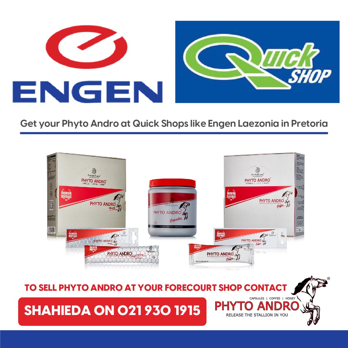 herbalzoneZA's tweet photo. Phyto Andro is available at selected Quick Shops like Engen Laezonia in Pretoria
#engenuickshop #phytoandro #getitnow #boostyourenergy #herbalzone https://t.co/PHTuAOVWWI