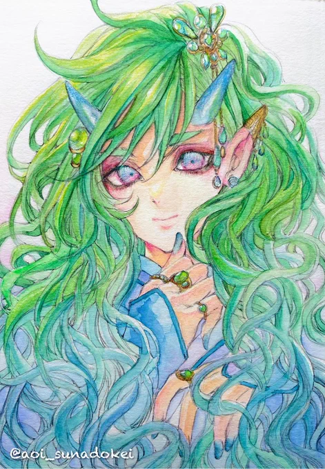 #今月描いた絵を晒そう この4点の他にもいろいろと描けたお絵かき充実月でした 