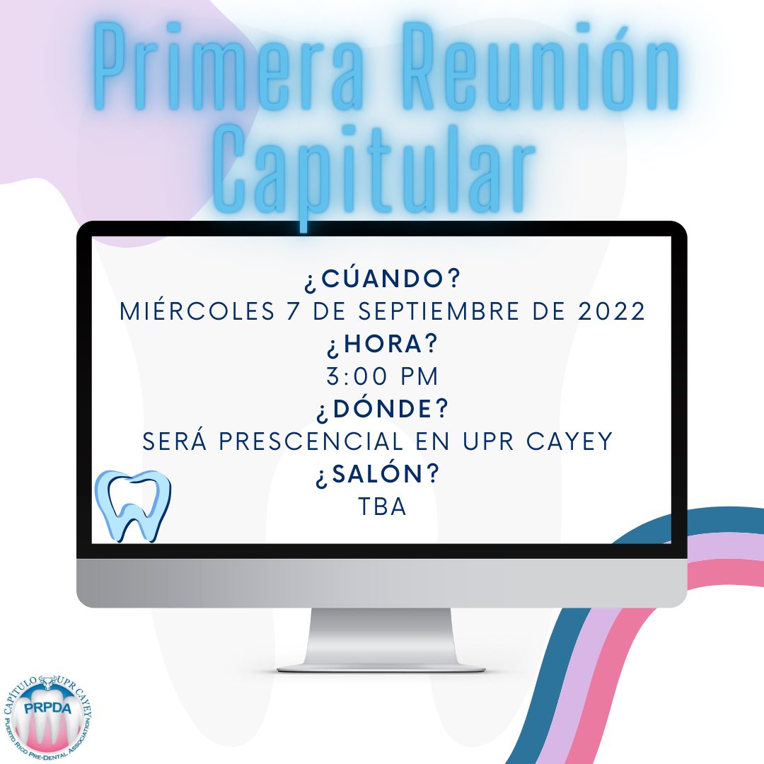 predentales's tweet photo. ¡Saludos toritxs! Les invitamos a nuestra primera reunión capitular el próximo 7 de septiembre a las 3:00pm de manera presencial (el salón se estará anunciando más adelante). Podrán conocer más acerca de nuestra organización y todo lo que se estará realizando este semestre. ✨ https://t.co/0IhPXAcrgN