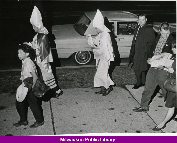 IsaacRowlett's tweet image. 56 years ago this week, the Ku Klux Klan marched openly in Milwaukee &amp;amp; Wauwatosa to defend the Eagles Club’s (now the Rave) “Whites Only” policy.