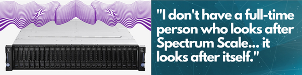 BIOS_IT's tweet image. 🗣 &quot;I don&apos;t have a full-time person who looks after Spectrum Scale... it looks after itself&quot;. @IBM Spectrum Scale and the IBM #ElasticStorage System provide a way to solve problems with more and faster access to that data. Speak to an expert here: bit.ly/3PA0UAb #HPC