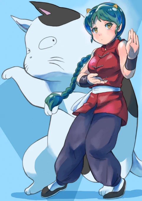 アニメ化前に一度位昭和のビッグヒロインを描いとくかな…って描いた、1日遅れの #うる星やつら生誕祭だっちゃちゃーだっちゃちゃーいーしゃんてん 