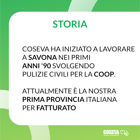 cosevacoop's tweet photo. Oggi primo appuntamento di #insiemepercrescere nella città #Savona
Coseva lavora nel capoluogo provinciale dai primi anni '90 e attualmente è la nostra prima provincia italiana per fatturato https://t.co/tcBW5QlB7V