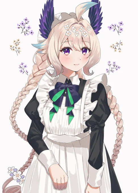 メイド服エナー Enna in a maid's outfit.#エナーアート #Palouette 