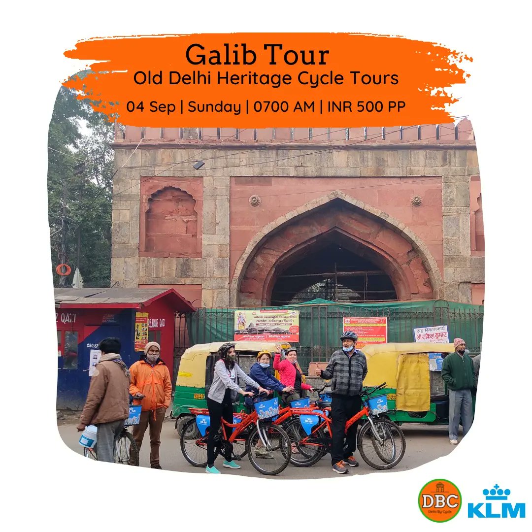 delhibycycle's tweet photo. Galib Tour, an unique and special tour to introduce locals to their own city on cycles! Shorter, Special &amp; Sunday. Read More &amp; Book Now: https://t.co/0hL6RrSIQA 
#CycleTours https://t.co/lhqQrzTyu6