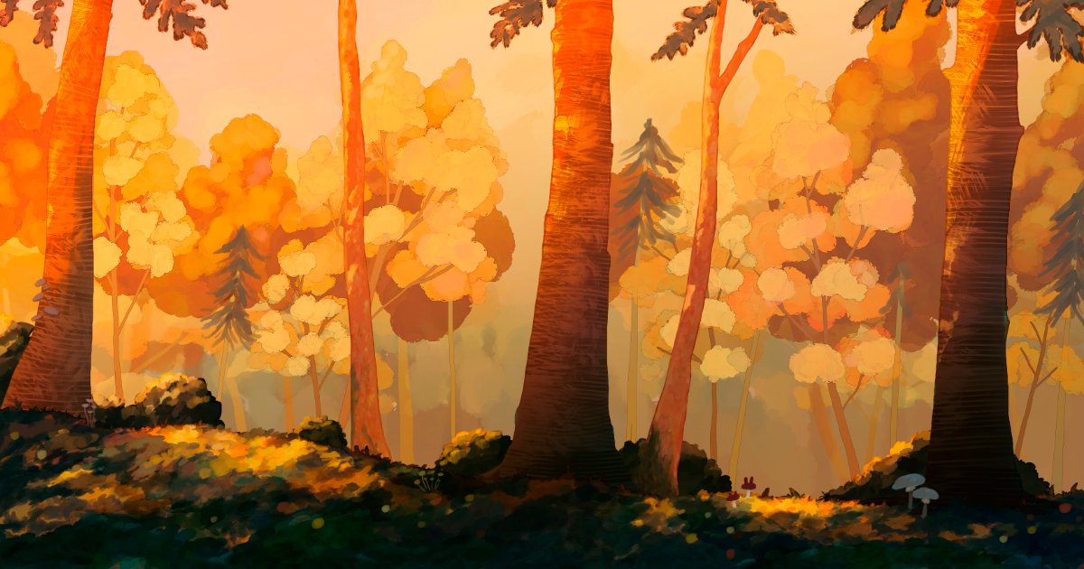 「秋なイラストでした #今月描いた絵を晒そう 」|眠木める🌿skeb募集してますのイラスト